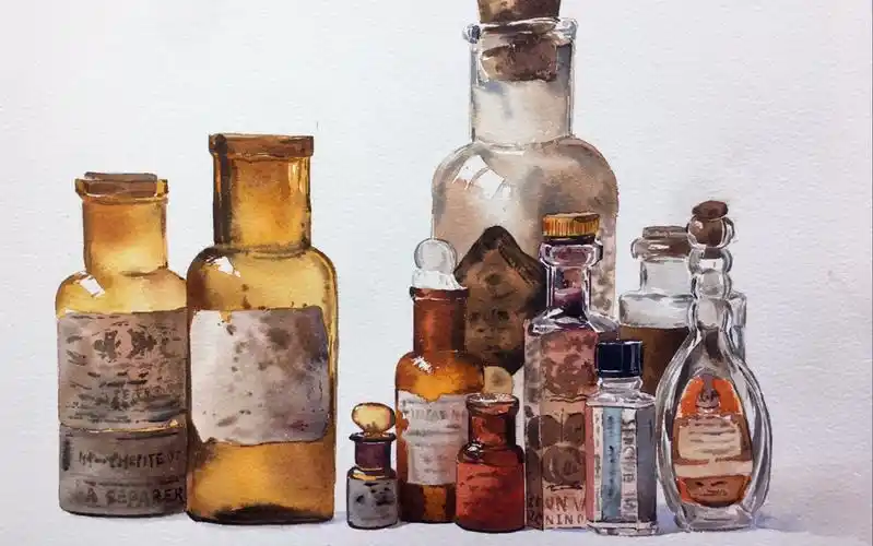 【水彩】水彩玻璃瓶该如何画教程