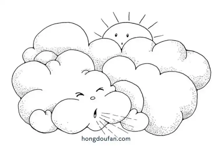 刮大风要如何画5张大风吹简笔画大全