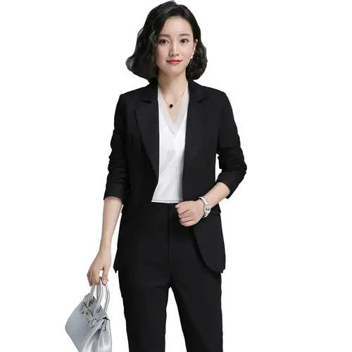 职业装西服套装女装工装秋装时尚ol大学生面试西装工作服女士正装