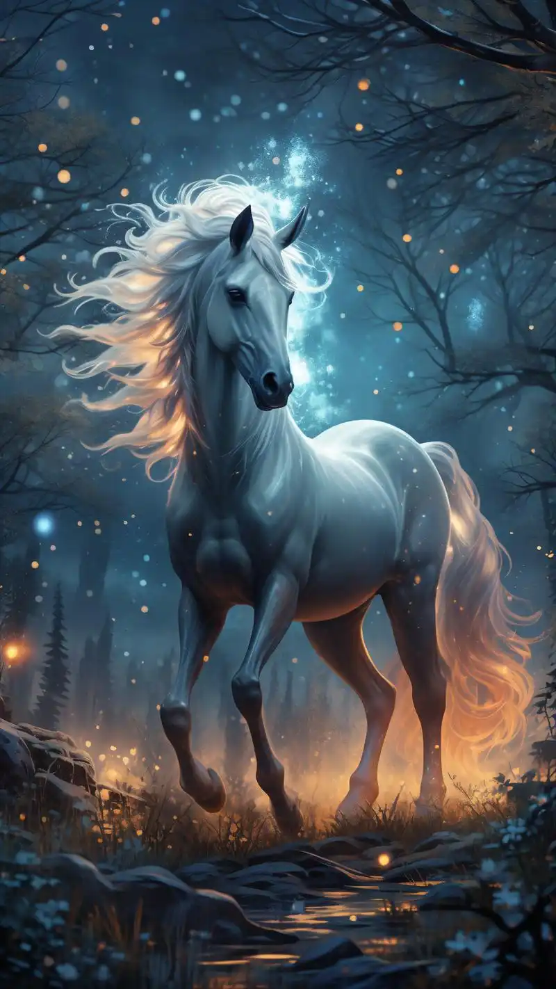 06黑夜空与独角兽的霸气高冷聊天背景90