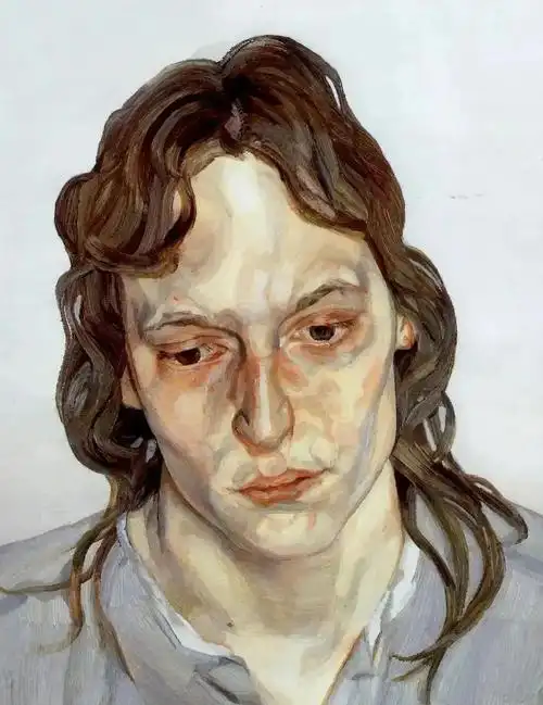 英国伟大的当代画家,弗洛伊德素描与油画肖像 - 名画网