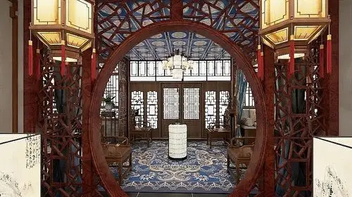 宫廷戏场景布置设计翊坤宫|空间|商业空间设计|蜂蜜柠檬冰茶 - 原创