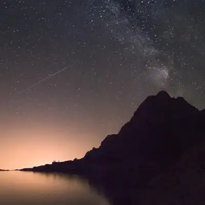 好看唯美纯净的璀璨星空微信风景头像图片