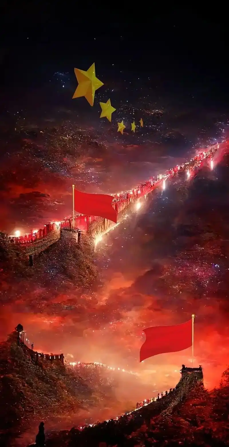 收集了爱国人士最爱之壁纸予你."何其有幸,生于华 - 抖音