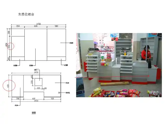 收银台寄包柜尺寸ppt