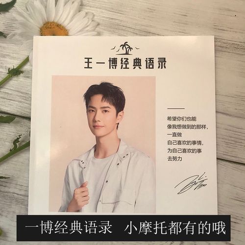 王一博经典语录珍藏版画册抖音明星同款纪念册礼品相册照片书定制【15