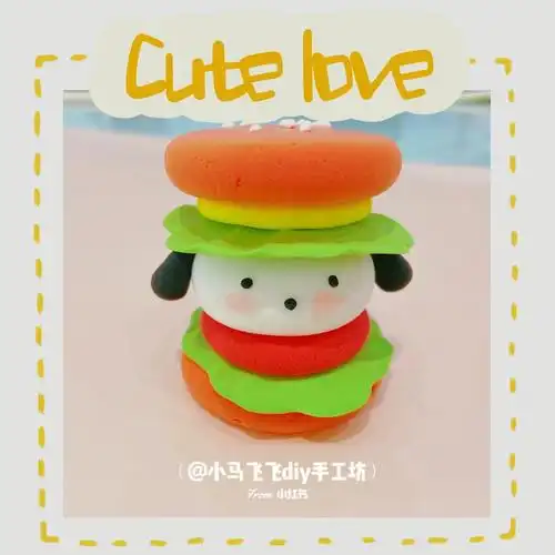 超轻粘土手工  #粘土教程  #粘土美食