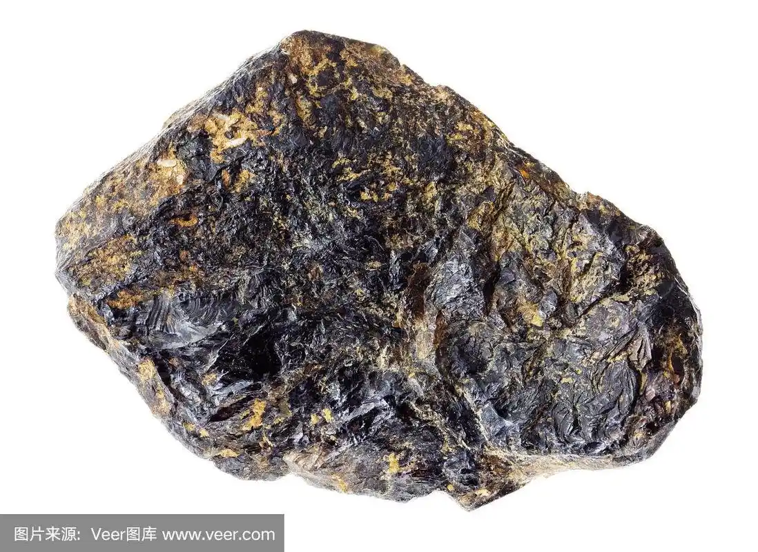 白色的粗锡石(锡矿)石