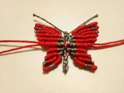 蝴蝶手绳 蝴蝶结编绳教程,网红手绳蝴蝶,雪花手绳,蝴蝶结手链的编织