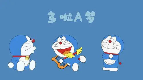 第一件事情就是画一个机器猫壁纸 原创  -  插画  -  儿童插画 小只乔