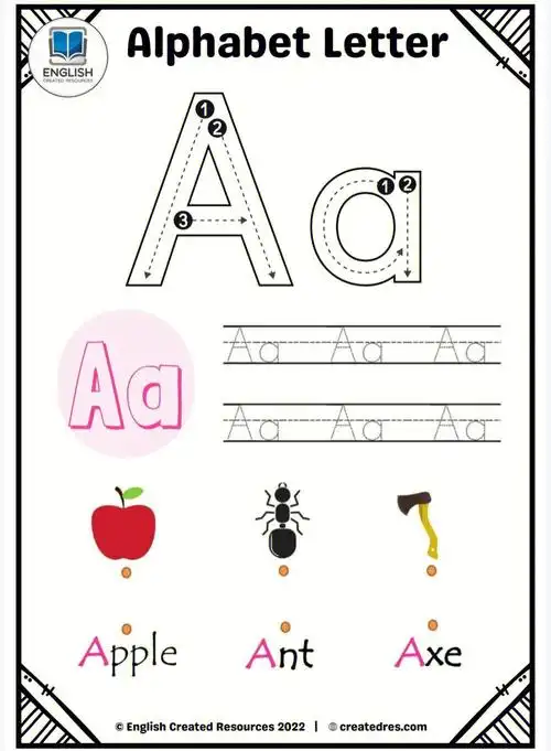 英文字母练习册字母笔画顺序启蒙级必备60