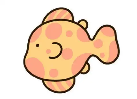 卡通小鱼怎么画-简笔画-匠子生活小鱼简笔画怎么画小鱼简笔画图片可爱