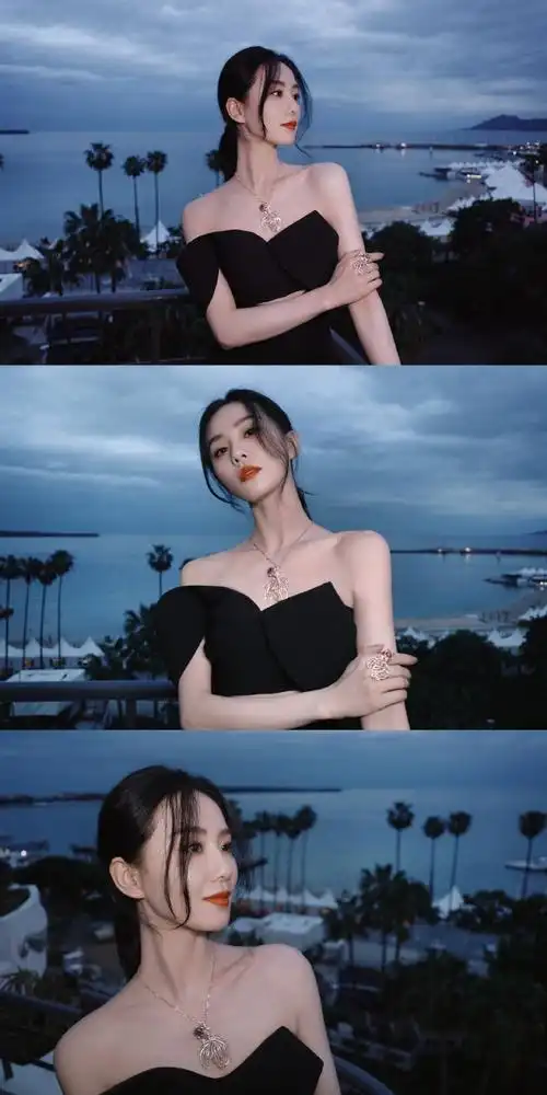 刘诗诗金鱼项链##刘诗诗亮相戛纳