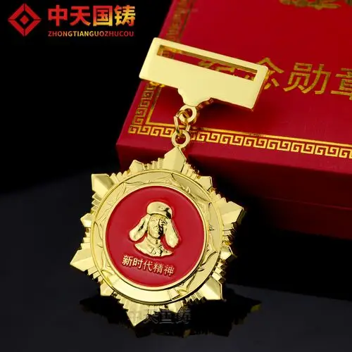 金属徽章定制学习雷锋志愿者胸章为人民服务勋章个性定做公益徽章