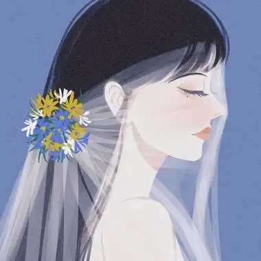 手绘头像女生唯美冷傲 高冷优雅女头图片手绘