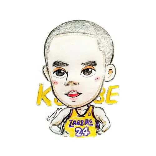 nba漫画肖像系列湖人科比