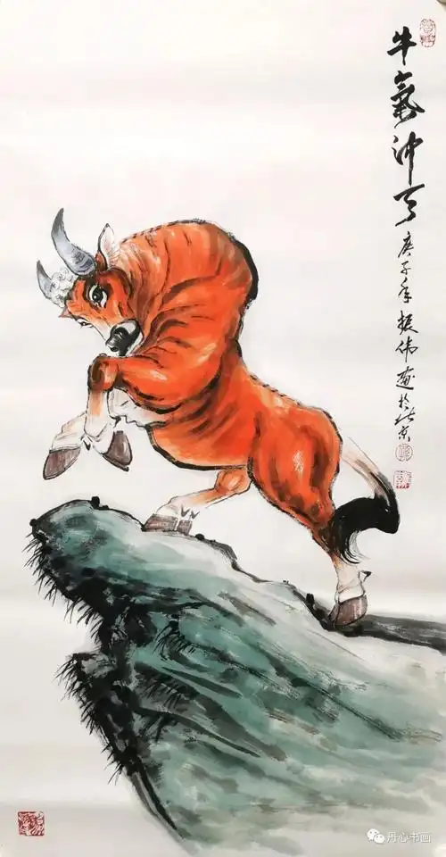鸿运当头,牛气冲天|青年实力派画家孙振伟(道鸿)