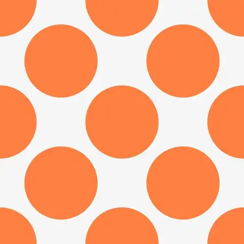 橙色大圆点图案