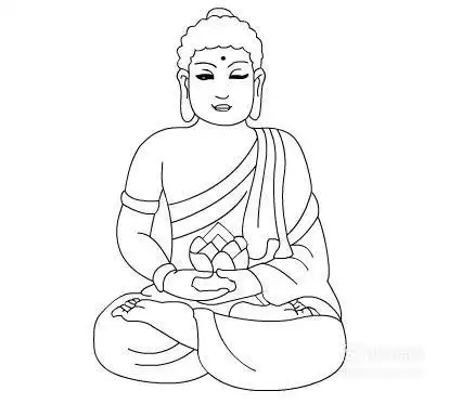 简笔画之大佛的画法你值得一看的技巧佛像简笔画图片如来简笔画如来