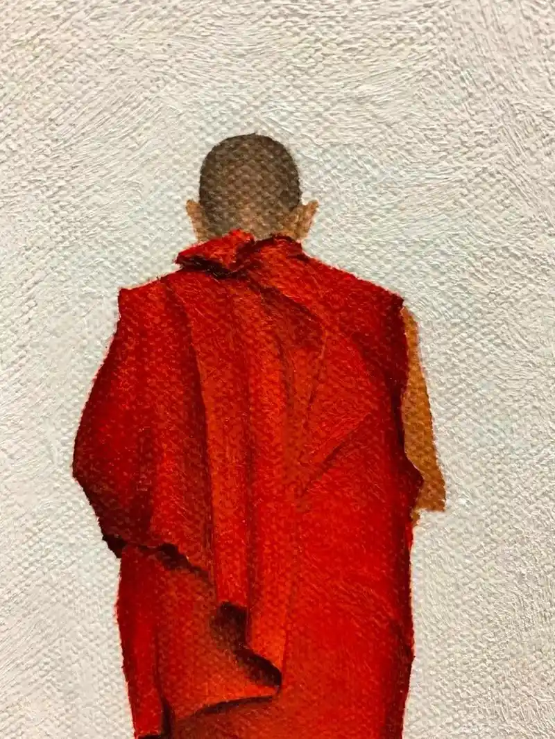 僧侣背影.世人拜佛希望"有求必应" 佛却告诉世人"有求皆苦" - 抖音