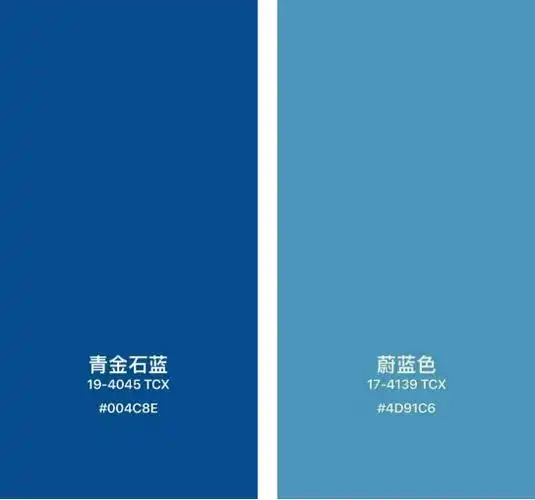 蓝色白色永不过时的高级感