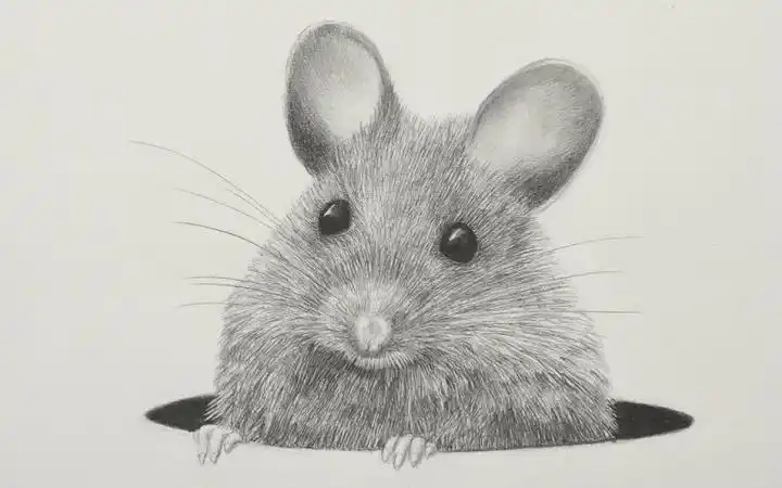 绘画教学如何用自动铅笔画一只老鼠柚子木字幕组1