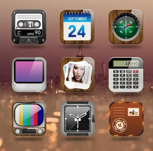 超级拟物化图标