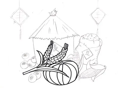 【洋浦第一小学】美术课推送《五谷丰登》简笔画