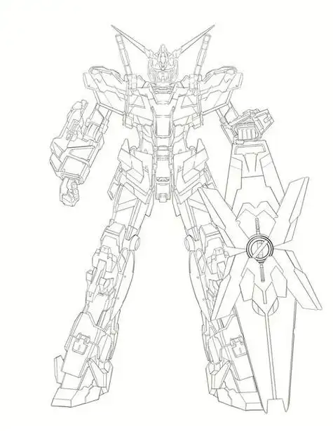 q版独角兽高达简笔画(独角兽高达简笔画图解) -【爱个性】