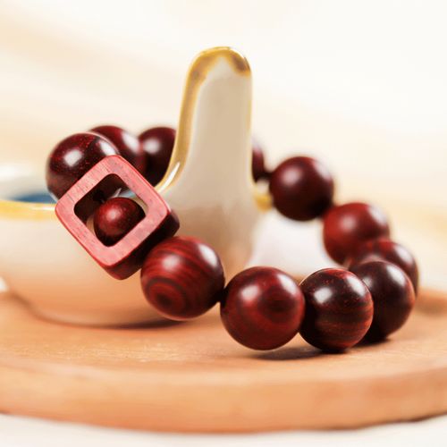 谭木匠手珠方圆 小叶紫檀 木质手串手链 新品上市  创意礼物 清洁