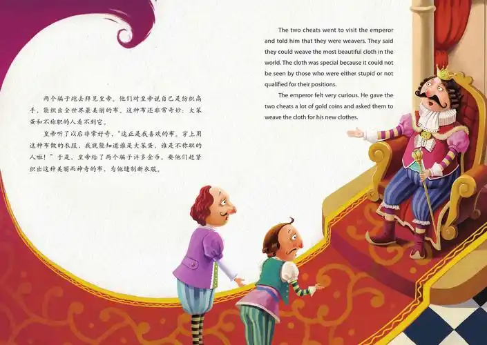儿童绘本故事推荐《皇帝的新装 萤火虫双语系列》