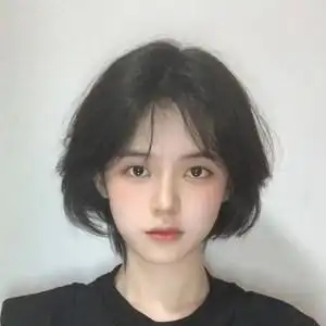 假发男女通用短发中分刘海层次感微卷发慵懒蓬松帅气学生减龄发套