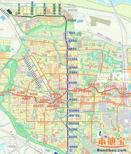 郑州地铁2号线站点(名称,位置)