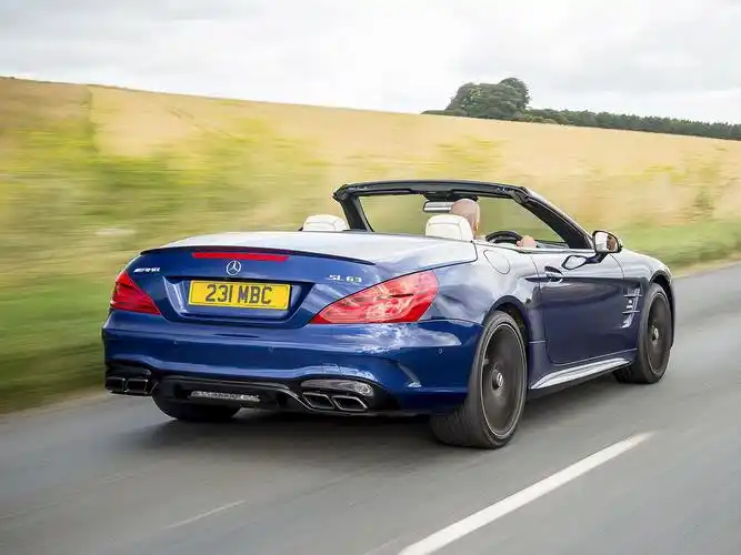 时尚双门敞篷跑车奔驰sl级amg高清图片