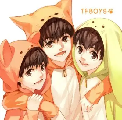 tfboys#三位小朋友一直一起走