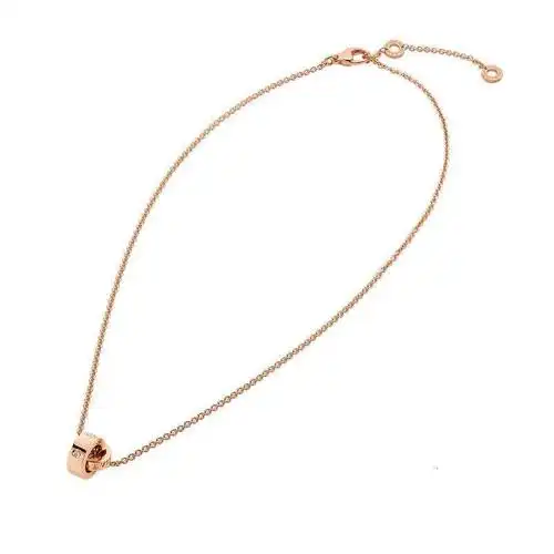 bvlgari宝格丽bvlgari系列18k金玫瑰金镶5颗钻石项链354028