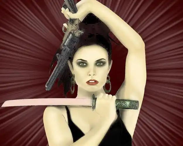 早期作品 #杀气腾腾的女刺客