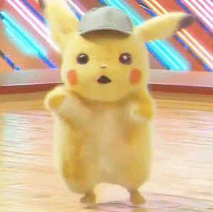 皮卡丘跳舞pok07mondetectivepikachu大侦探皮卡丘跳舞动图卡通表情