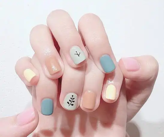 短指甲美甲图片2022新款超好看还显白