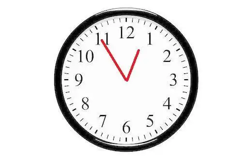 现在的时间是12点55分.