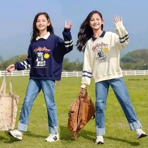 加绒牛仔裤10岁11女大童宽松直筒裤显瘦12儿童姐妹闺蜜装0人付款69