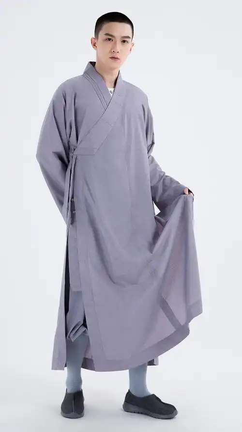 衣普西隆僧服大褂长褂夏季佛教禅修服和尚衣麻纱海清透气吸汗棉布出家