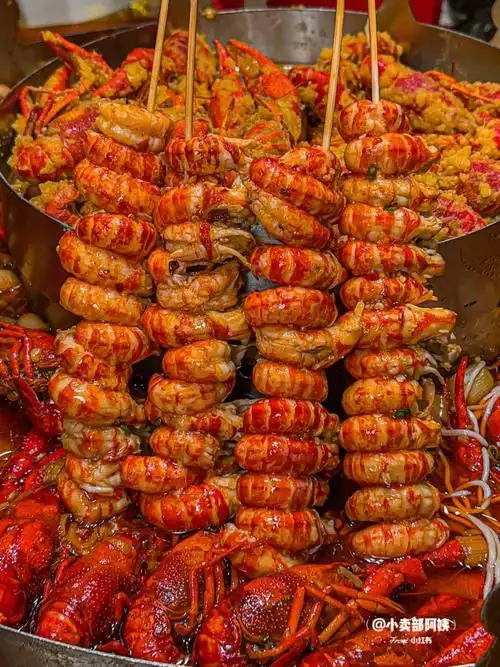 感谢鸡哥让我吃到了这么好吃的小龙虾串