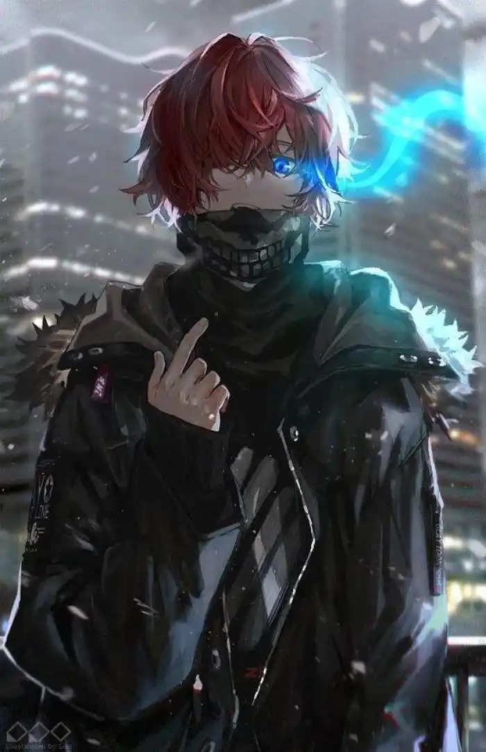 高清 模糊 男生 男头 酷拽 画师 壁纸 背景 动漫 清新 黑白 少年 好看