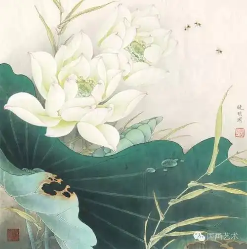 李晓明工笔荷花欣赏,作品太棒,爱不释手!