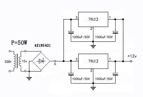 输入220v 输出直流12v 4.3a以上的电路图