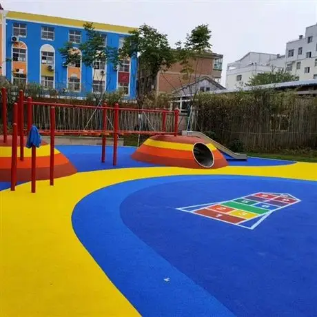 河北承接幼儿园塑胶地面 彩色塑胶地面施工