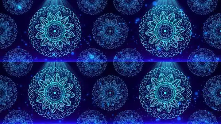 4k民族花纹舞蹈背景循环7