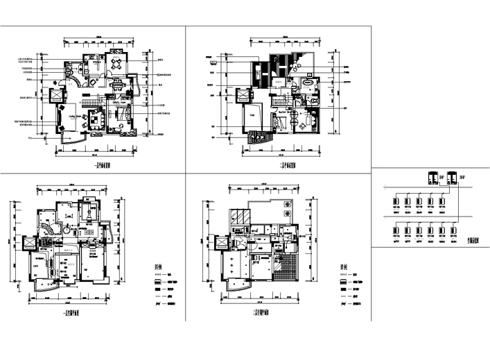 住宅户型家用中央空调cad施工设计图纸_文档下载