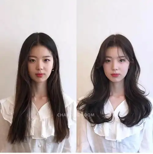 直发与卷发的区别太明显了